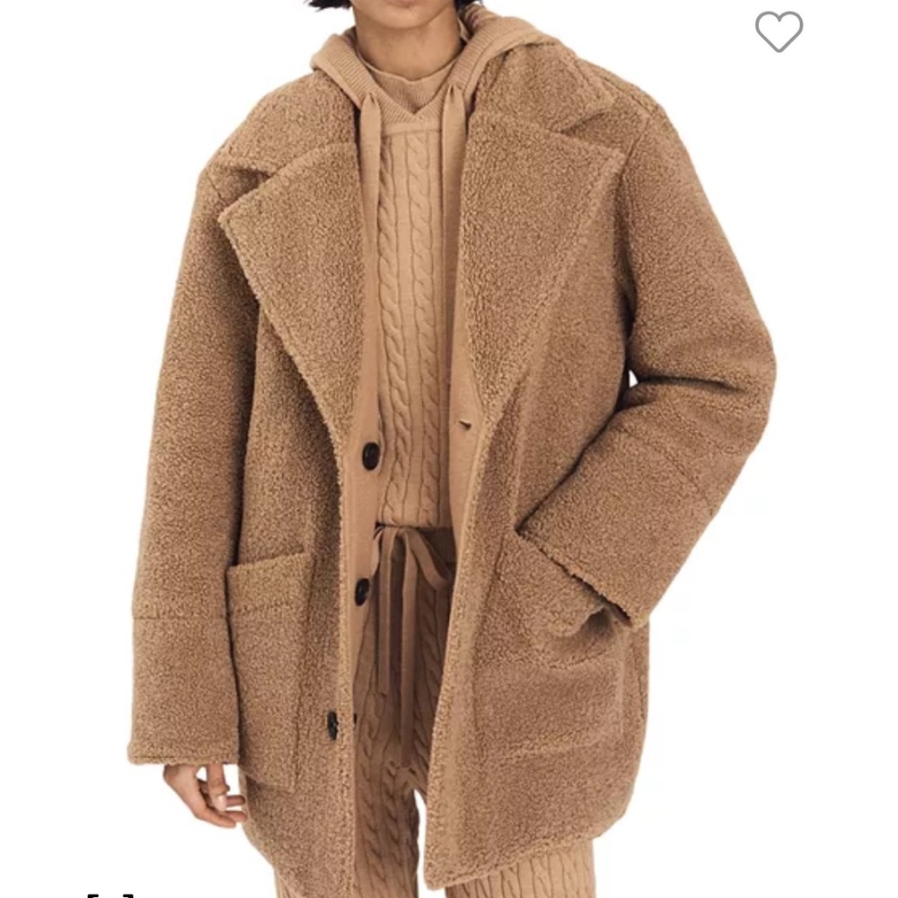 Derek Lam 10 Crosby Amelie Faux Shearling Reversible Jacket